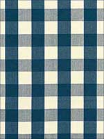 Camden Cotton Check Indigo Fabric 63039 by Schumacher Fabrics for sale at Wallpapers To Go