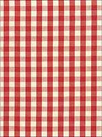 Elton Cotton Check Red Fabric 63054 by Schumacher Fabrics for sale at Wallpapers To Go