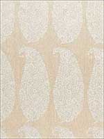 Maxime Linen Paisley Natural Fabric 65230 by Schumacher Fabrics for sale at Wallpapers To Go