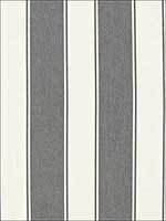 Cannes Awning Stripe Oxford Grey Fabric 65890 by Schumacher Fabrics for sale at Wallpapers To Go