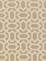 San Remo Fret Sahara Fabric 66061 by Schumacher Fabrics for sale at Wallpapers To Go