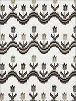 Tulip Flamestitch Embroidery Quarry Fabric 70273 by Schumacher Fabrics for sale at Wallpapers To Go