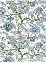 Sinhala Linen Print Sky Fabric 174812 by Schumacher Fabrics for sale at Wallpapers To Go