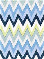 Adras Ikat Print Sky Fabric 174822 by Schumacher Fabrics for sale at Wallpapers To Go