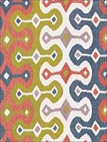 Darya Ikat Caravan Fabric 174830 by Schumacher Fabrics for sale at Wallpapers To Go