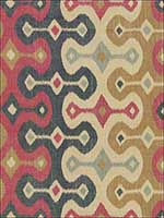 Darya Ikat Spice Fabric 174831 by Schumacher Fabrics for sale at Wallpapers To Go