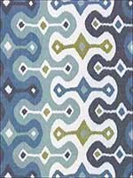 Darya Ikat Sky Fabric 174832 by Schumacher Fabrics for sale at Wallpapers To Go