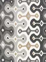 Darya Ikat Stone Fabric 174833 by Schumacher Fabrics for sale at Wallpapers To Go