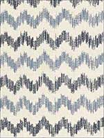 Sierra Ikat Indigo Fabric 175310 by Schumacher Fabrics for sale at Wallpapers To Go