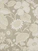 Tikki Garden Linen Sea Oyster Fabric 175850 by Schumacher Fabrics for sale at Wallpapers To Go