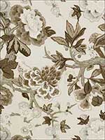 Bermuda Blossoms Snow Fabric 175871 by Schumacher Fabrics for sale at Wallpapers To Go