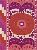 Samarkand Ikat II Ruby Fabric 176061 by Schumacher Fabrics for sale at Wallpapers To Go
