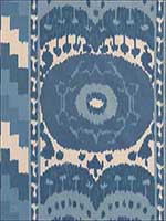 Samarkand Ikat II Porcelain Fabric 176062 by Schumacher Fabrics for sale at Wallpapers To Go