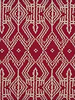 Asaka Ikat Red Fabric 176090 by Schumacher Fabrics for sale at Wallpapers To Go