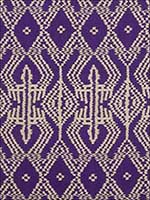 Asaka Ikat Violet Fabric 176091 by Schumacher Fabrics for sale at Wallpapers To Go