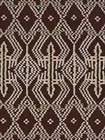 Asaka Ikat Espresso Fabric 176093 by Schumacher Fabrics for sale at Wallpapers To Go