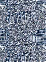 Featherfest Navy Fabric 176233 by Schumacher Fabrics for sale at Wallpapers To Go
