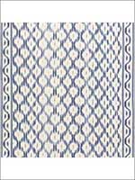 Santa Monica Ikat Indigo Fabric 176502 by Schumacher Fabrics for sale at Wallpapers To Go