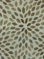 Kiku Silk Velvet Aqua And Cocoa Fabric 2644280 by Schumacher Fabrics for sale at Wallpapers To Go