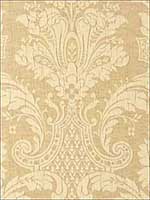Genoa Damask Antelope Fabric 55613 by Schumacher Fabrics for sale at Wallpapers To Go