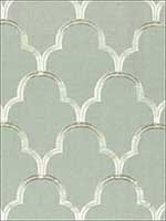 Scallop Embroidery Mineral Fabric 64320 by Schumacher Fabrics for sale at Wallpapers To Go