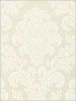 Firenze Linen Damask Oat Fabric 66630 by Schumacher Fabrics for sale at Wallpapers To Go