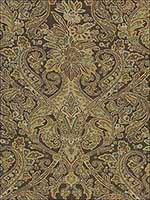 Sinclair Wool Paisley Java Fabric 66710 by Schumacher Fabrics for sale at Wallpapers To Go