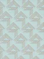 V Step Ice Fabric 69435 by Schumacher Fabrics for sale at Wallpapers To Go