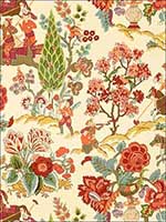 Persian Lancers Spring Fabric 173011 by Schumacher Fabrics for sale at Wallpapers To Go