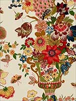 Lansdale Bouquet Spring Fabric 173070 by Schumacher Fabrics for sale at Wallpapers To Go