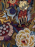 Zanzibar Linen Print Cerulean Fabric 173520 by Schumacher Fabrics for sale at Wallpapers To Go