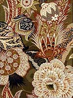 Zanzibar Linen Print Sandalwood Fabric 173522 by Schumacher Fabrics for sale at Wallpapers To Go