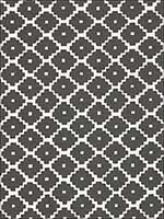 Ziggurat Charcoal Fabric 174480 by Schumacher Fabrics for sale at Wallpapers To Go