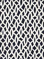 Chain Link Navy Fabric 174495 by Schumacher Fabrics for sale at Wallpapers To Go