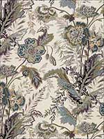 Sandoway Vine Seaglass Fabric 174540 by Schumacher Fabrics for sale at Wallpapers To Go