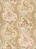 Pickfair Paisley Camel Fabric 175552 by Schumacher Fabrics for sale at Wallpapers To Go