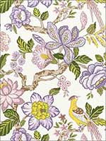 Huntington Gardens Lavender Fabric 175563 by Schumacher Fabrics for sale at Wallpapers To Go