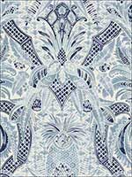 Cap Ferrat Pacific Fabric 175580 by Schumacher Fabrics for sale at Wallpapers To Go