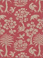 Woodland Silhouette Rhubarb Fabric 176171 by Schumacher Fabrics for sale at Wallpapers To Go
