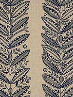 Eland Indigo Fabric 176310 by Schumacher Fabrics for sale at Wallpapers To Go