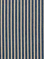 Antique Ticking Stripe Denim Fabric 3475004 by Schumacher Fabrics for sale at Wallpapers To Go