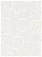 Adina Sheer Embroidery Cream Fabric 55981 by Schumacher Fabrics for sale at Wallpapers To Go