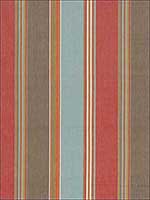 Addison Cotton Stripe Red Earth Fabric 66000 by Schumacher Fabrics for sale at Wallpapers To Go