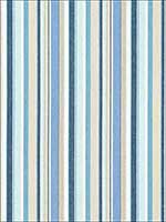 Tybee Stripe Ocean Fabric 66051 by Schumacher Fabrics for sale at Wallpapers To Go