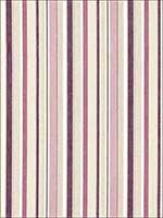 Tybee Stripe Mulberry Fabric 66052 by Schumacher Fabrics for sale at Wallpapers To Go