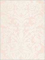 Chateau Silk Damask Blush Fabric 68881 by Schumacher Fabrics for sale at Wallpapers To Go