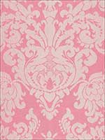 Chateau Silk Damask Springtime Fabric 68882 by Schumacher Fabrics for sale at Wallpapers To Go