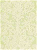 Chateau Silk Damask Citron Fabric 68883 by Schumacher Fabrics for sale at Wallpapers To Go