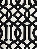 Imperial Trellis II Jet Fabric 174414 by Schumacher Fabrics for sale at Wallpapers To Go