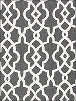 Summer Palace Fret Smoke Fabric 174591 by Schumacher Fabrics for sale at Wallpapers To Go